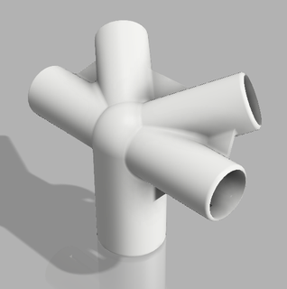 cone connector arbour repair pergola 3d print model - Mito3D
