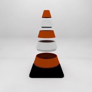 cône broyeur broyeur 3d print model - Mito3D