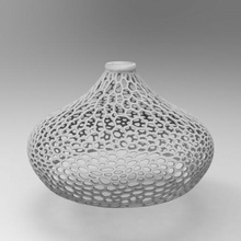 cone luminária Voronoi casa arquitetura decoração objeto arte designar paramétrico útil brinquedo 3d print model - Mito3D