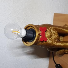 cône de la honte - chien lampe art sculptures 3d print model - Mito3D