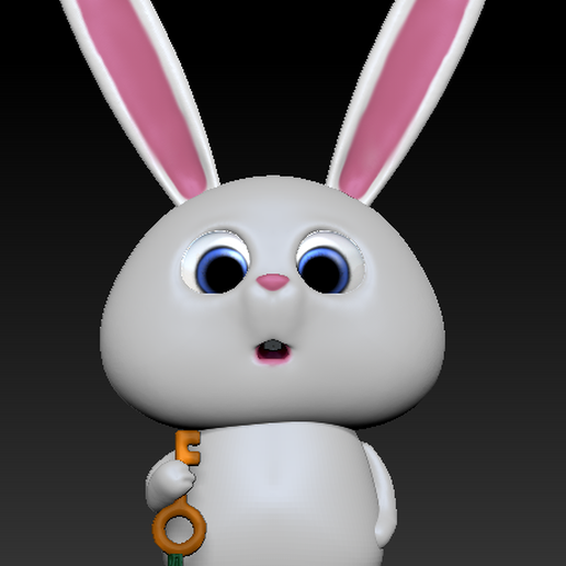 conejo snowball mascotas rabbit pets animal disney 3D print model - Mito3D