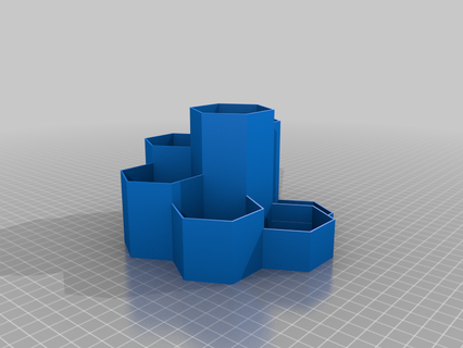 configurable hexagonal herramienta soporte 3d print model - Mito3D