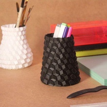 cônico favo mel vaso escova flor Panela organizador lápis copo suporte caneta organização 3d print model - Mito3D