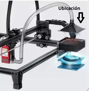 conico aspirazione cappuccio laserman frese lacerman Accessori laser taglio macchina ricambio parti 3d print model - Mito3D