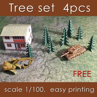 conifère arbre ensemble plante nature forêt paysage buisson jardin extérieur vert parc feuille environnement 3d print model - Mito3D