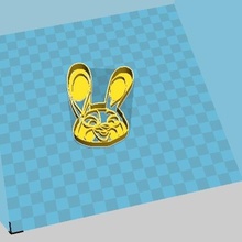 conjeo cortador a arte coelho o corte 3d print model - Mito3D