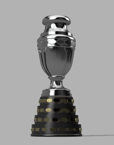 conmebol copa america 3d trofeo tazza calcio gli sport 3d print model - Mito3D