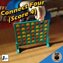 conectar cuatro puntuación de 4 juego conecte impreso 3d diy puntuación-4 score4 connecta4 3d print model - Mito3D