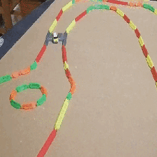 connectable jersey barrier game rc cars radio control circuit toy race playmobil miniature 3d print model - Mito3D