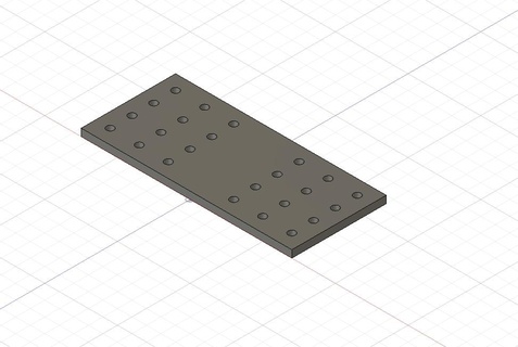connection plate plate connection fastening  3d print model - Mito3D