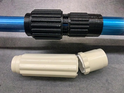 connessione piscina telescopico maniglia montaggio raccordi tubo nuoto sostituzione parti 3d print model - Mito3D