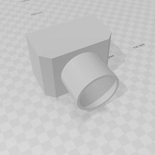 connection rectangular gutters 3d print model - Mito3D