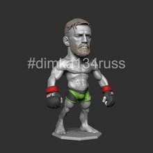 conor mcgregor ufc mma notorious brawny athlete sport printing fighter octagon exercise strength statue karate boxer miniatures figurines dimka134russ 3d print model - Mito3D