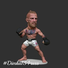 conor mcgregor various fighter printing stl ufc mma figurines thumbnails statue force exercise octagon figure typing sport sculpture athlete muscular 3d print model - Mito3D
