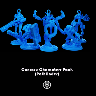 conrasu characters pack pathfinder Game pathfinder fantasy miniature aeon conrasu paizo plant character tabletop caster book magic wizard druid sorcerer witch magipunk player stone cosmic  3d print model - Mito3D