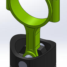 biella pistone cuffia In piedi gadget cuffie supporto ufficio scrivania arredamento Audio motore base arte titolare 3d print model - Mito3D