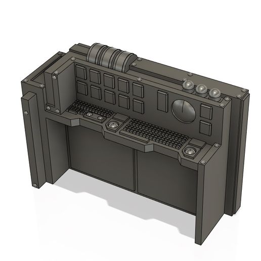 konsol oyun Necromunda kötü bölge sektör 7 arazi terminal 3D print model - Mito3D