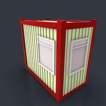 construção recipiente arquitetura brinquedo poli arte caixa deco carga casa escritório metal 3d print model - Mito3D