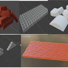 inşaat takım 3d parçalar modeller mimari poli tuğla 3d print model - Mito3D