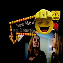 construcción espejo emoji arquitectura smiley casco sunction taza decoración lindo Insignia imán divertido motivación 3d print model - Mito3D