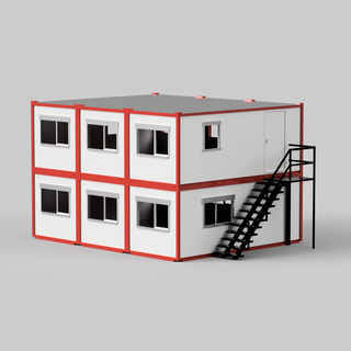 costruzione posto bungalow 1 50 scala secchio calcestruzzo gru Torre potain manitou liebherr bruder cabina rc 3d print model - Mito3D
