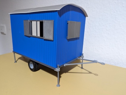 construction trailer 1 14 rc tamiya carson Game model sla resin making truck brother wedico 3d print model - Mito3D