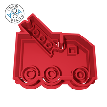 construction truck - cookie cutter fondant polymer clay gadget cupcake dumping excavator pastry birthday 3d print model - Mito3D