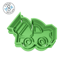 construction truck - cookie cutter fondant polymer clay gadget cupcake dumping excavator pastry birthday 3d print model - Mito3D
