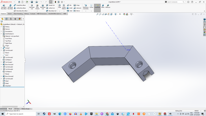 construx médio angular trave jogos construção blocos 3d print model - Mito3D