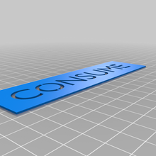 consume conform obey art 3d print model - Mito3D