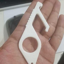contact less keychain various keychains pla covid-19 3d print model - Mito3D
