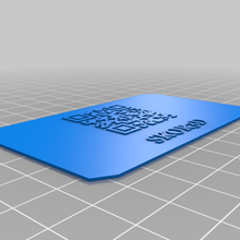 contactless business card fashion qr code 3d print model - Mito3D