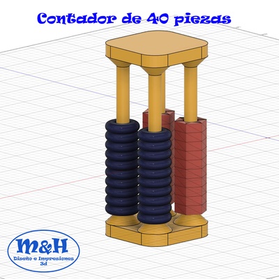 sayaç infantil 40 piezas muhasebeci matematik oyuncaklar öğrenmek 3d print model - Mito3D