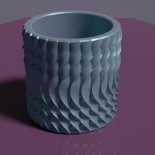 contenedor 001 art de un vaso florero jarra receptáculo tarro 3d print model - Mito3D