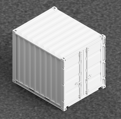 container 10ft 10foot warehouse 3d print model - Mito3D