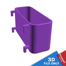 récipient 10x35x55cm espace rangement Ikea skadis outil panier poubelle baignoire boîte plateau carte 39 impression panneau perforé organiser Mots clés 3d print model - Mito3D