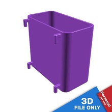 container 10x55x10cm storage space ikea skadis tool basket bin tub box tray printboard pegboard organizing tags 3d print model - Mito3D