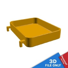 récipient 10x75x2cm espace rangement Ikea skadis outil panier poubelle baignoire boîte plateau carte 39 impression panneau perforé organiser Mots clés 3d print model - Mito3D