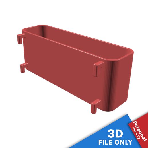 récipient 14x35x55cm espace rangement Ikea skadis outil panier poubelle baignoire boîte plateau carte 39 impression panneau perforé organiser Mots clés 3D print model - Mito3D