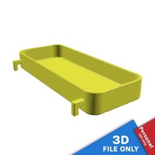 récipient 14x55x2cm espace rangement Ikea skadis outil panier poubelle baignoire boîte plateau carte 39 impression panneau perforé organiser Mots clés 3d print model - Mito3D