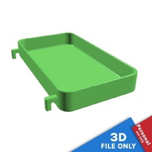 récipient 14x75x2cm espace rangement Ikea skadis outil panier poubelle baignoire boîte plateau carte 39 impression panneau perforé organiser Mots clés 3d print model - Mito3D