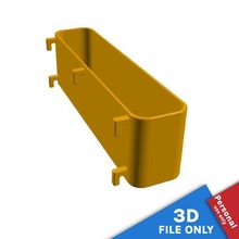 récipient 18x35x55cm espace rangement Ikea skadis outil panier poubelle baignoire boîte plateau carte 39 impression panneau perforé organiser Mots clés 3d print model - Mito3D