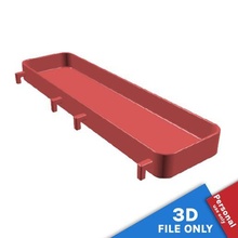 récipient 22x55x2cm espace rangement Ikea skadis outil panier poubelle baignoire boîte plateau carte 39 impression panneau perforé organiser Mots clés 3d print model - Mito3D