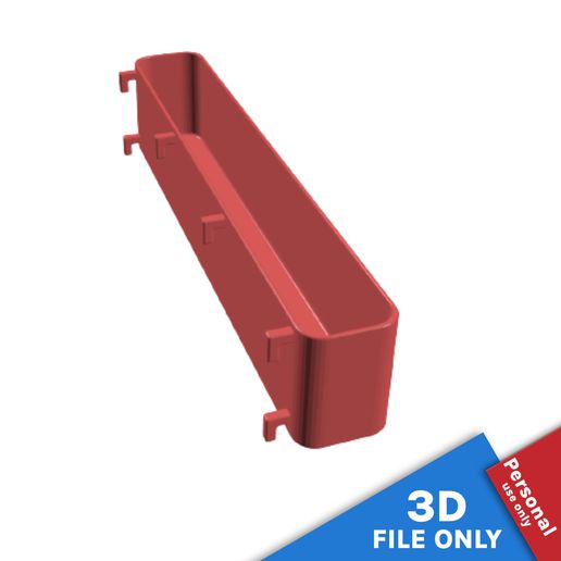 récipient 26x35x55cm espace rangement Ikea skadis outil panier poubelle baignoire boîte plateau carte 39 impression panneau perforé organiser Mots clés 3D print model - Mito3D