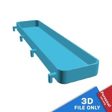 récipient 26x55x2cm espace rangement Ikea skadis outil panier poubelle baignoire boîte plateau carte 39 impression panneau perforé organiser Mots clés 3d print model - Mito3D