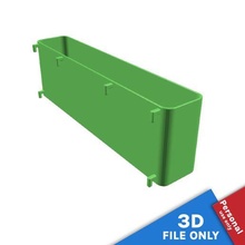 container 30x55x10cm storage space ikea skadis tool basket bin tub box tray printboard pegboard organizing tags 3d print model - Mito3D