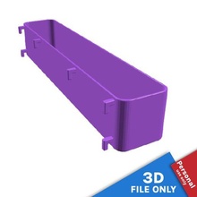 container 30x55x55cm storage space ikea skadis tool basket bin tub box tray printboard pegboard organizing tags 3d print model - Mito3D