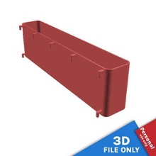 envase 34x55x10cm almacenamiento espacio ikea skadis herramienta cesta compartimiento tina caja bandeja tablero impresión organizando etiquetas 3d print model - Mito3D