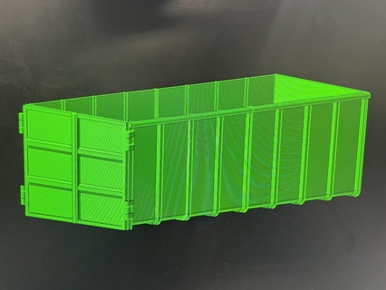 container 3 lesu hooklift rack 1 14 rc truck volvo scania dumptruck tamiya leimbach 3d print model - Mito3D