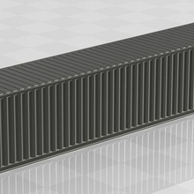 konteyner 40 ayak ölçü nscale oyun Izlemek reddetmek model demiryolu yapımı 1 160 minitrix hobi treni et ışığı 3d print model - Mito3D